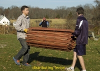 Distributing fence