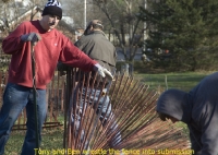 Grappling with fence